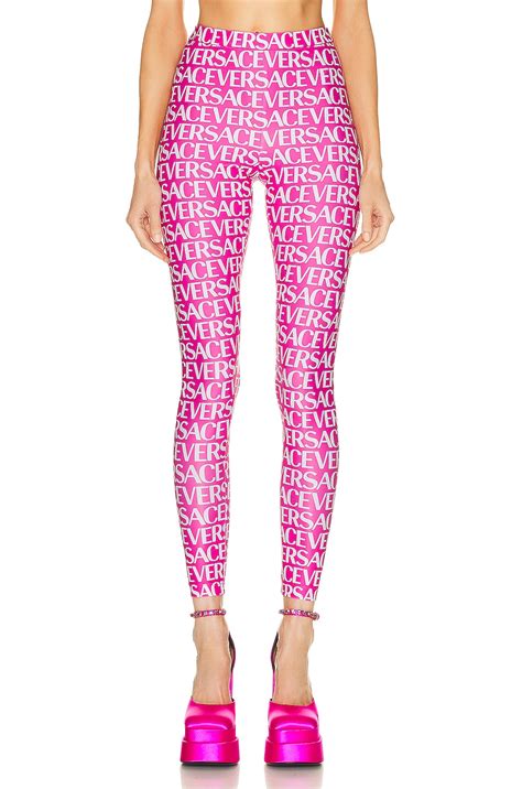 versace legging rosa|Versace leggings on sale.